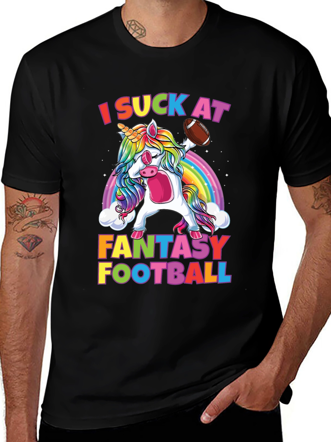 Funny Fantasy Football Unicorn T-Shirt