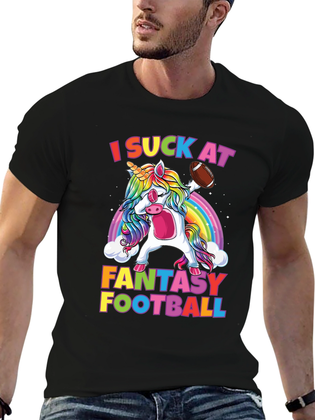 Funny Fantasy Football Unicorn T-Shirt