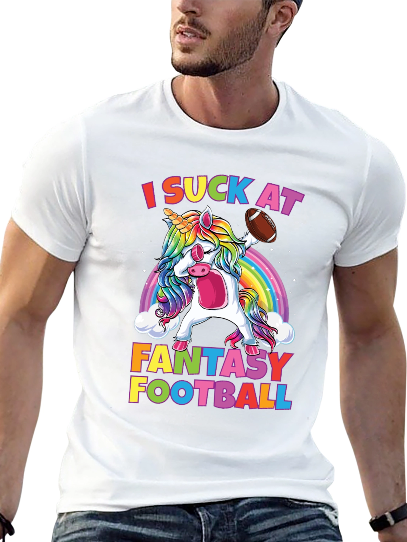 Funny Fantasy Football Unicorn T-Shirt
