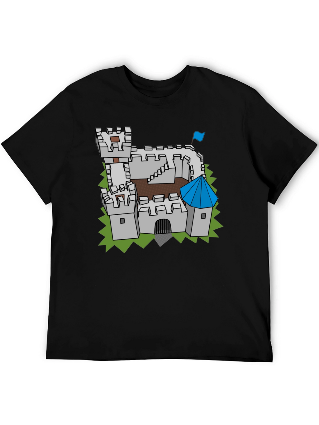 Castle Graphic Tee - Medieval Fortress Design