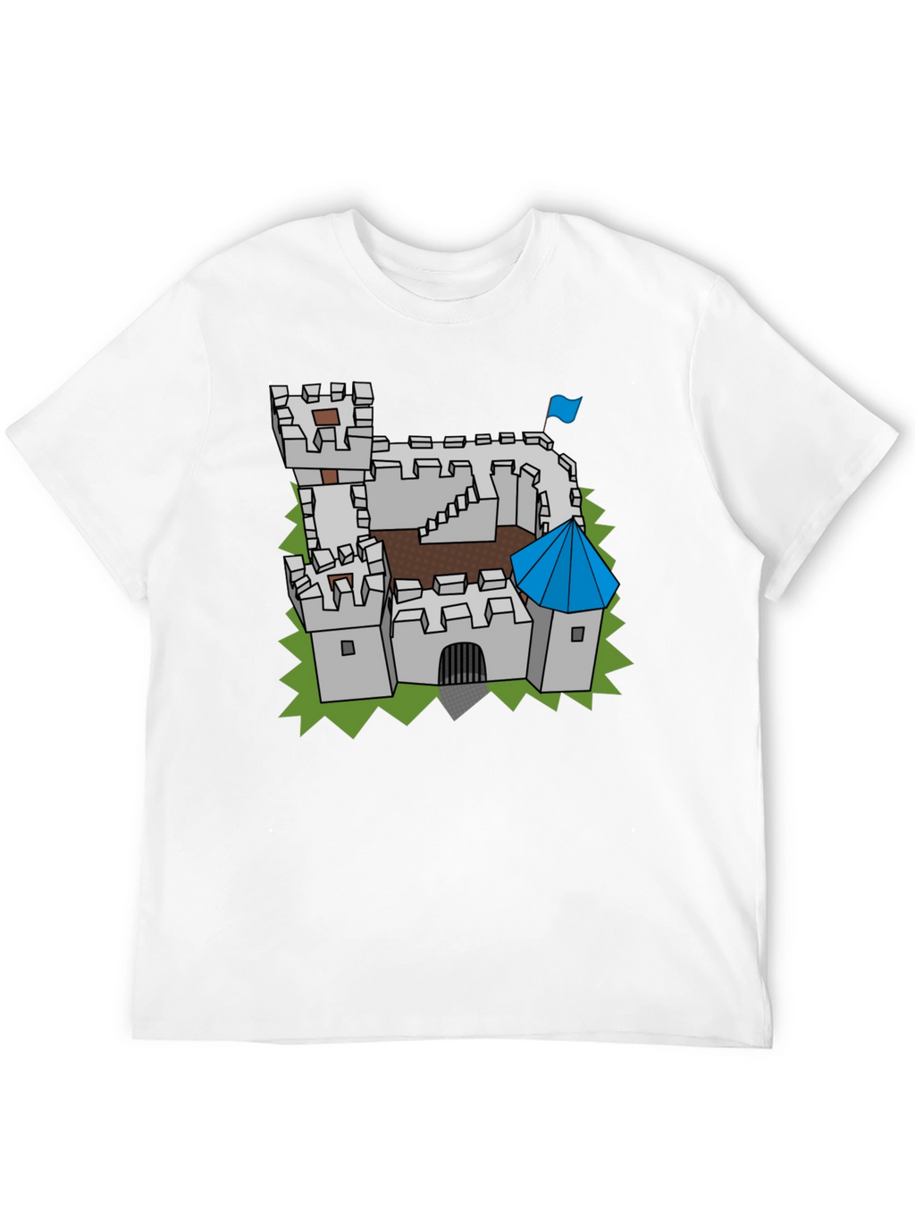 Castle Graphic Tee - Medieval Fortress Design