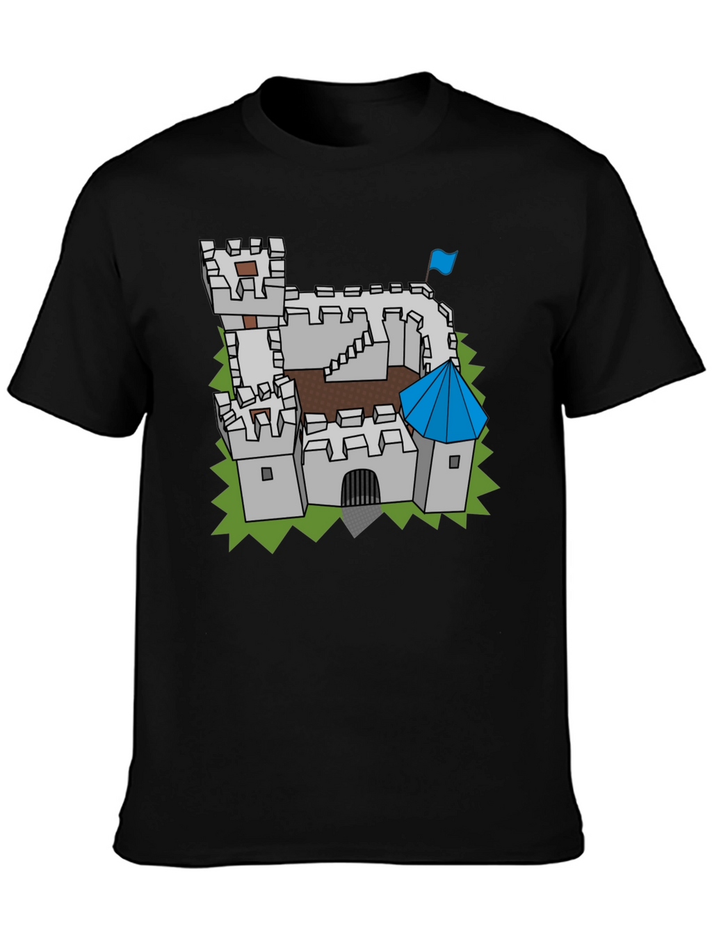 Castle Graphic Tee - Medieval Fortress Design