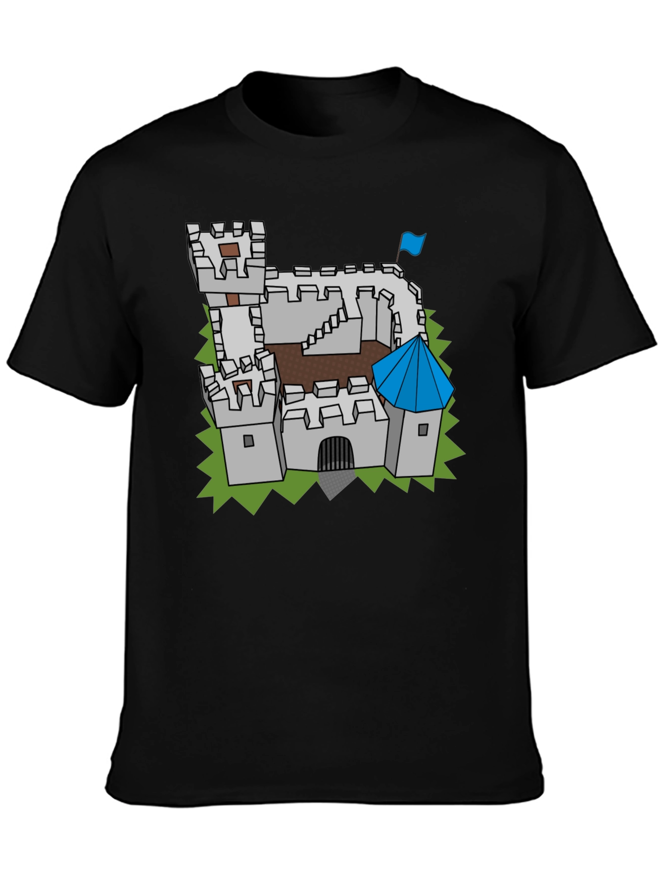 Castle Graphic Tee - Medieval Fortress Design