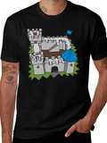 Castle Graphic Tee - Medieval Fortress Design