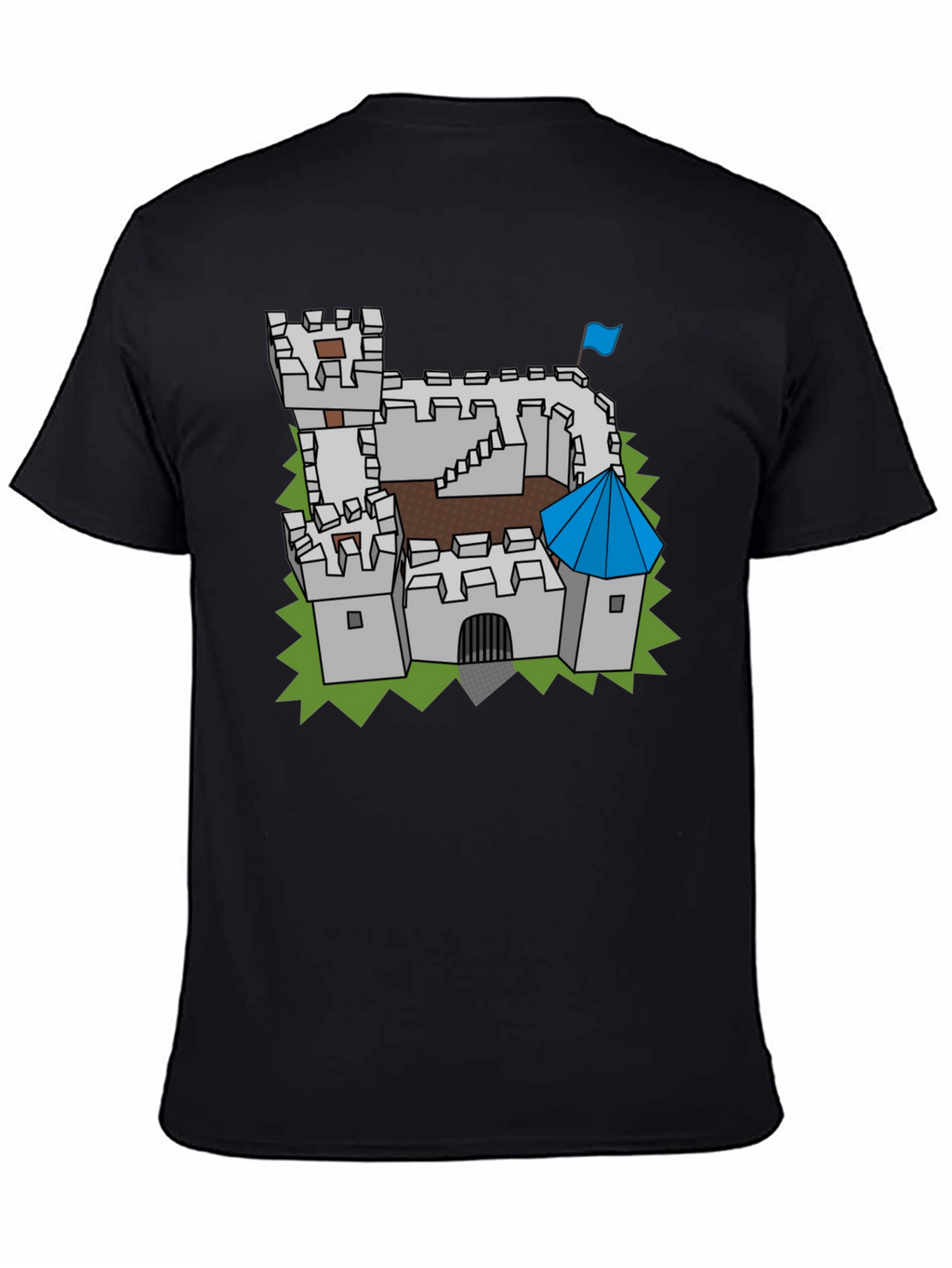 Castle Graphic Tee - Medieval Fortress Design