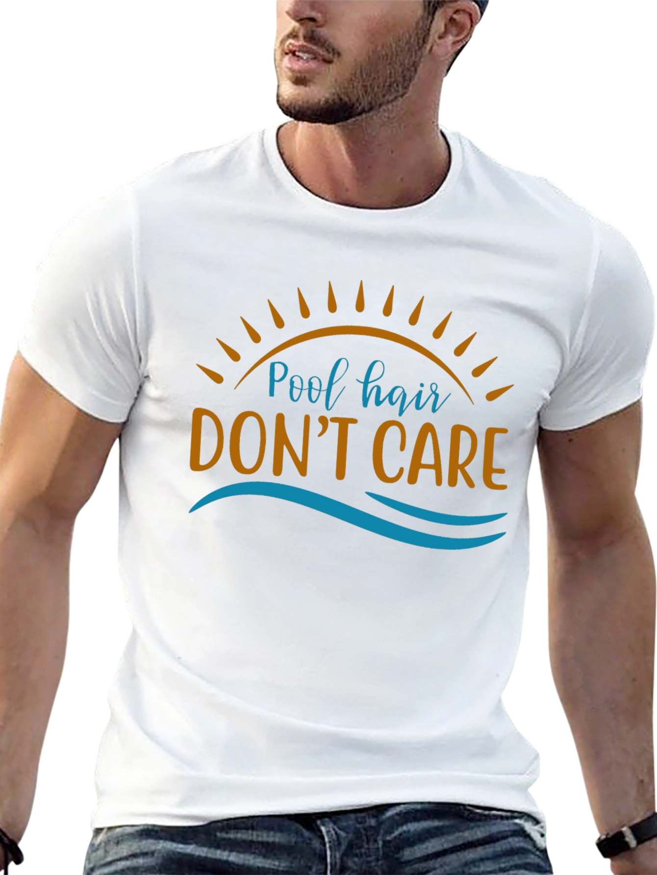 Pool Hair Dont Care Graphic Tee - Summer Vibes