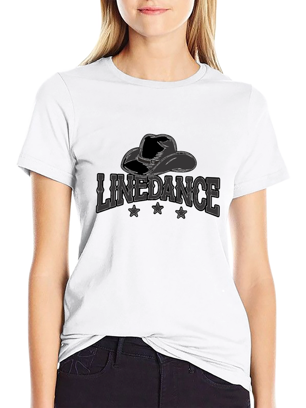 Line Dance Cowboy Hat Graphic Tee