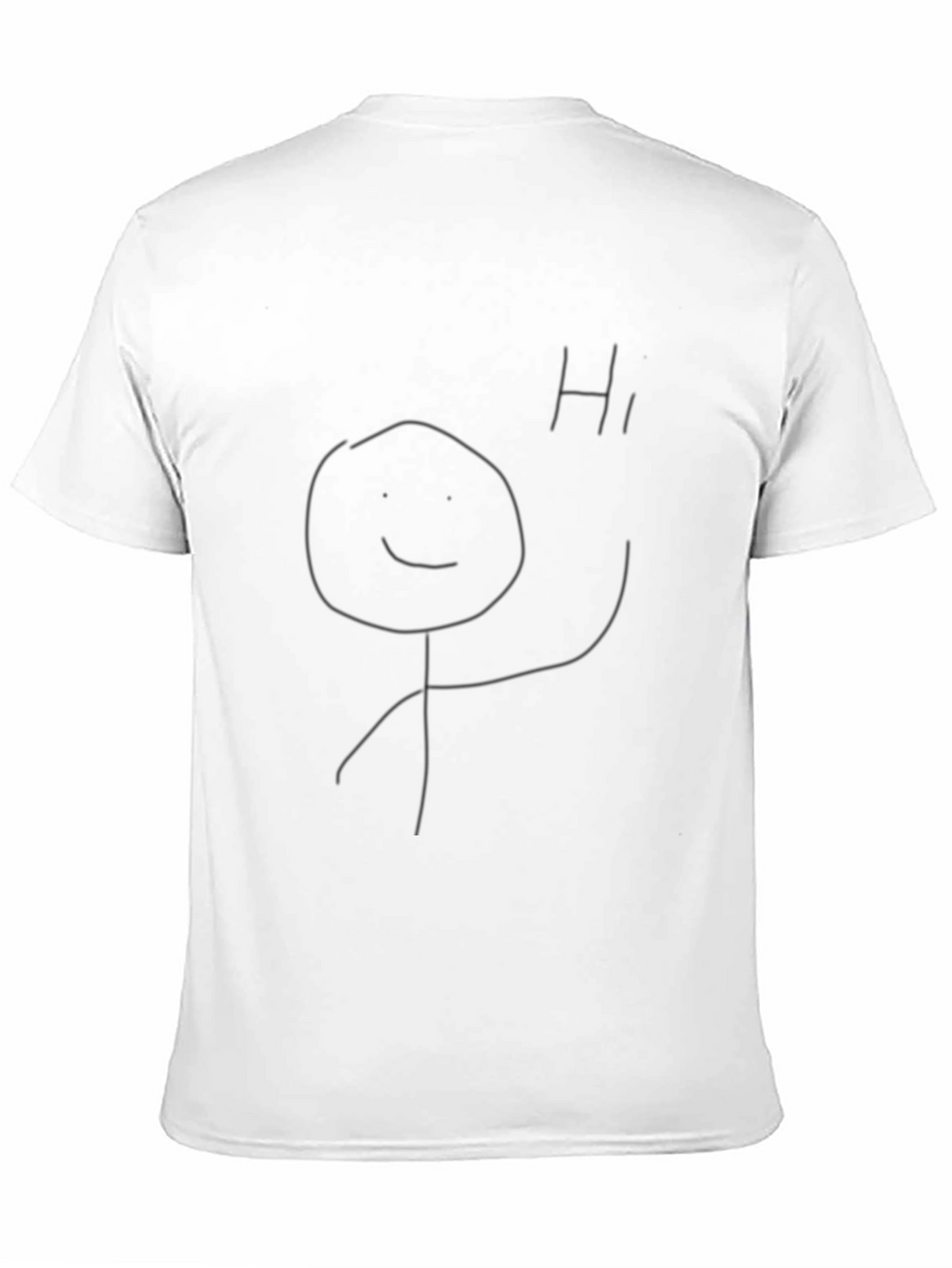 Funny Stick Figure T-Shirt - Black Tee