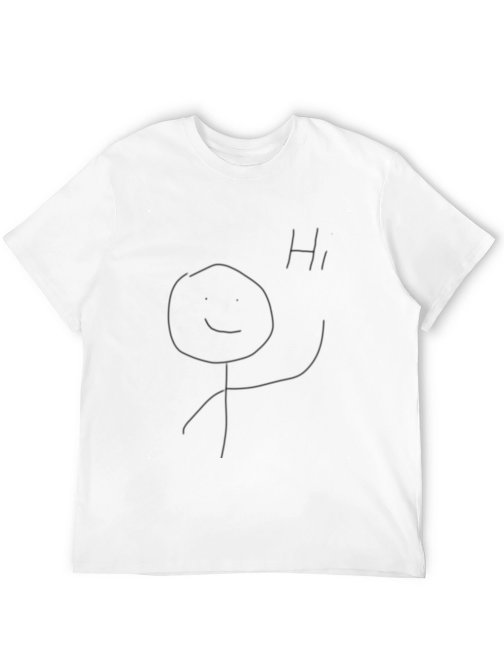 Funny Stick Figure T-Shirt - Black Tee