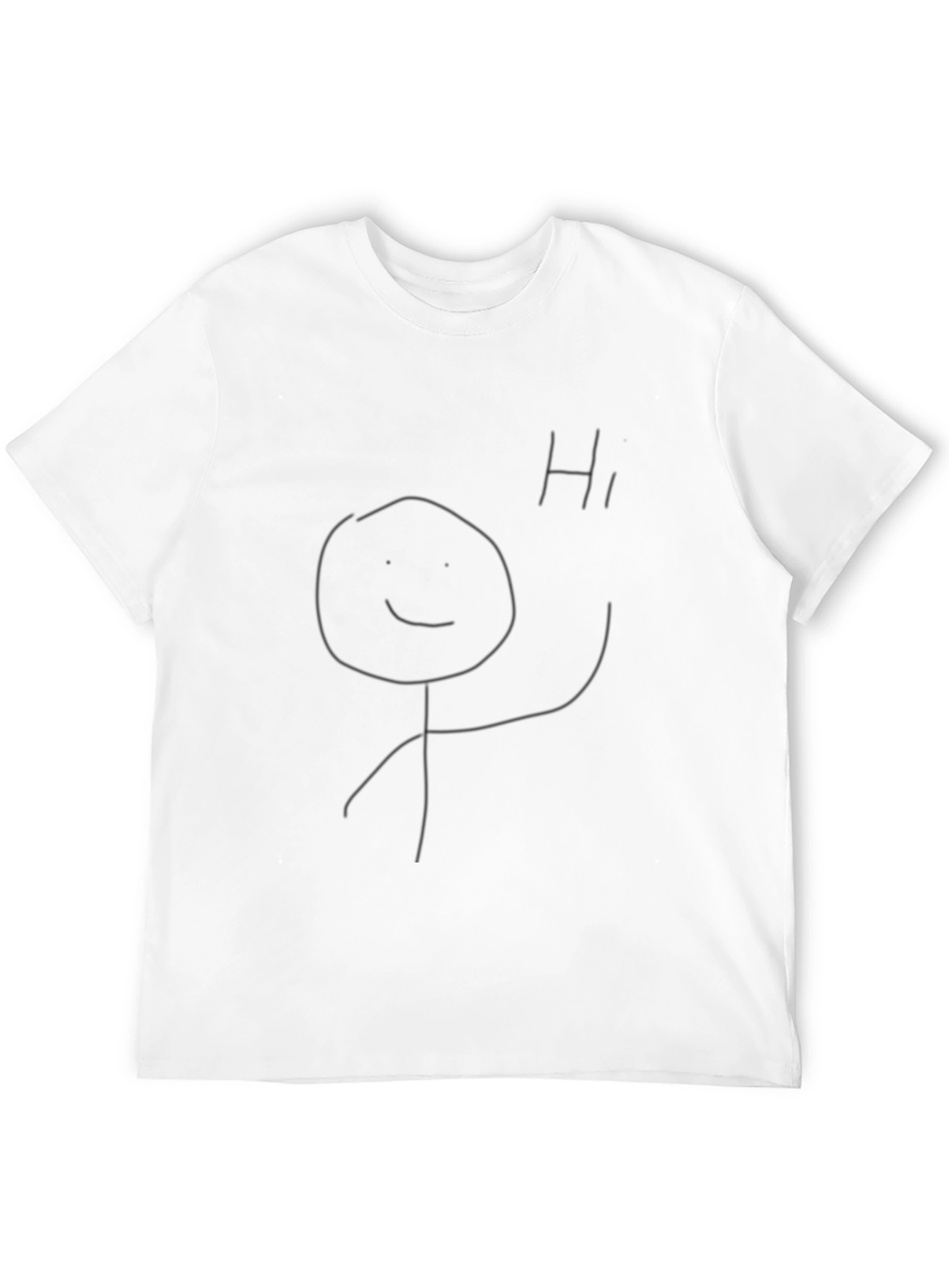 Funny Stick Figure T-Shirt - Black Tee