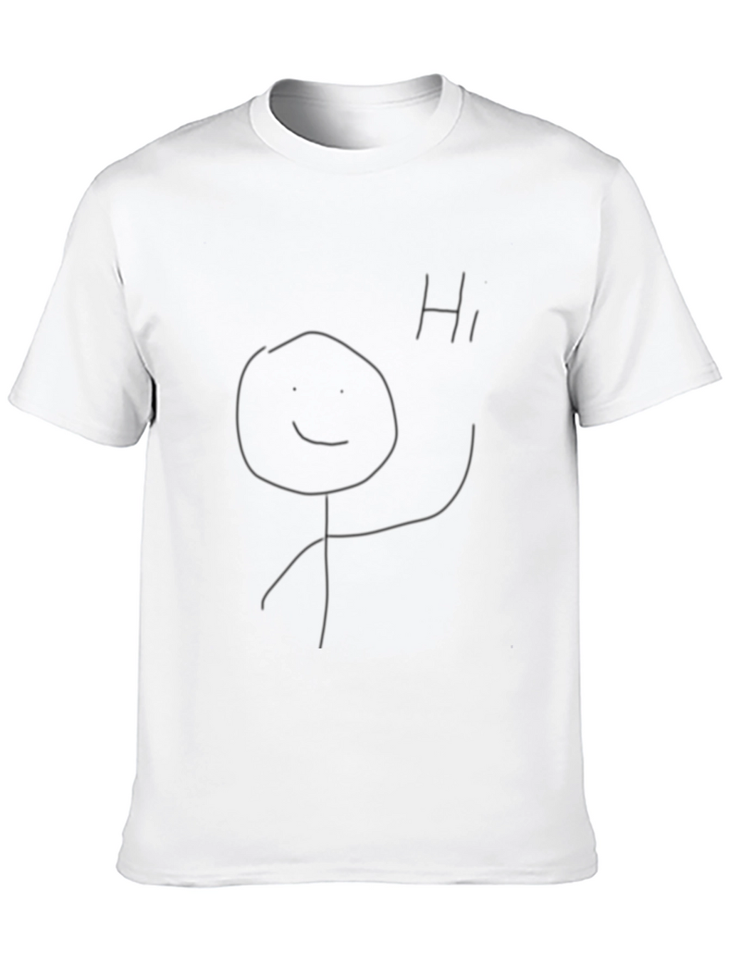 Funny Stick Figure T-Shirt - Black Tee