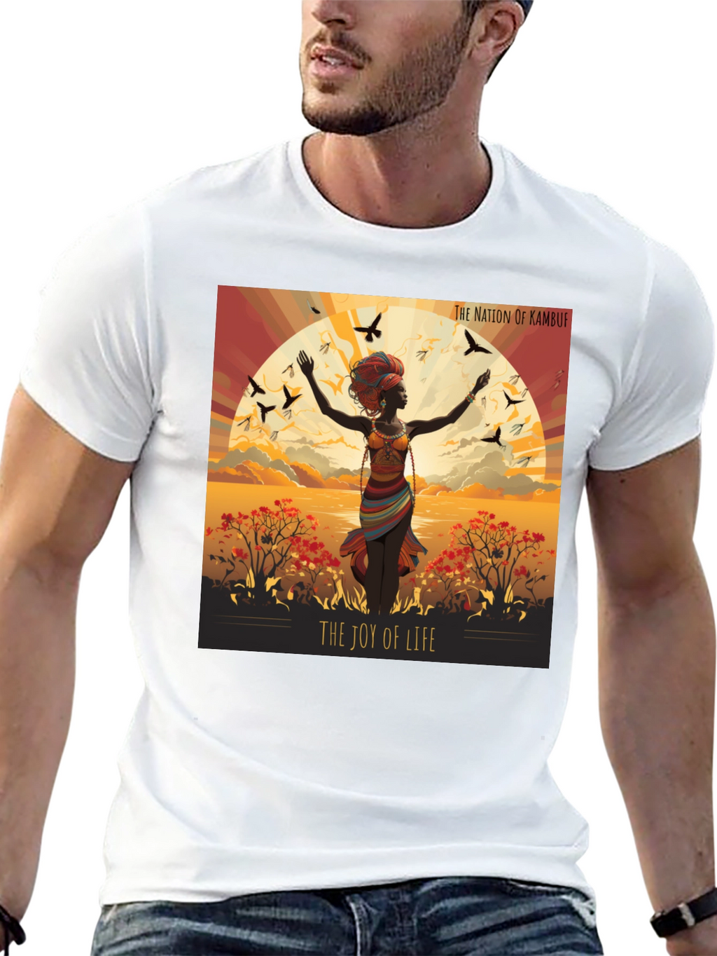 Joy of Life Nation Graphic Tee - Kambuf Design