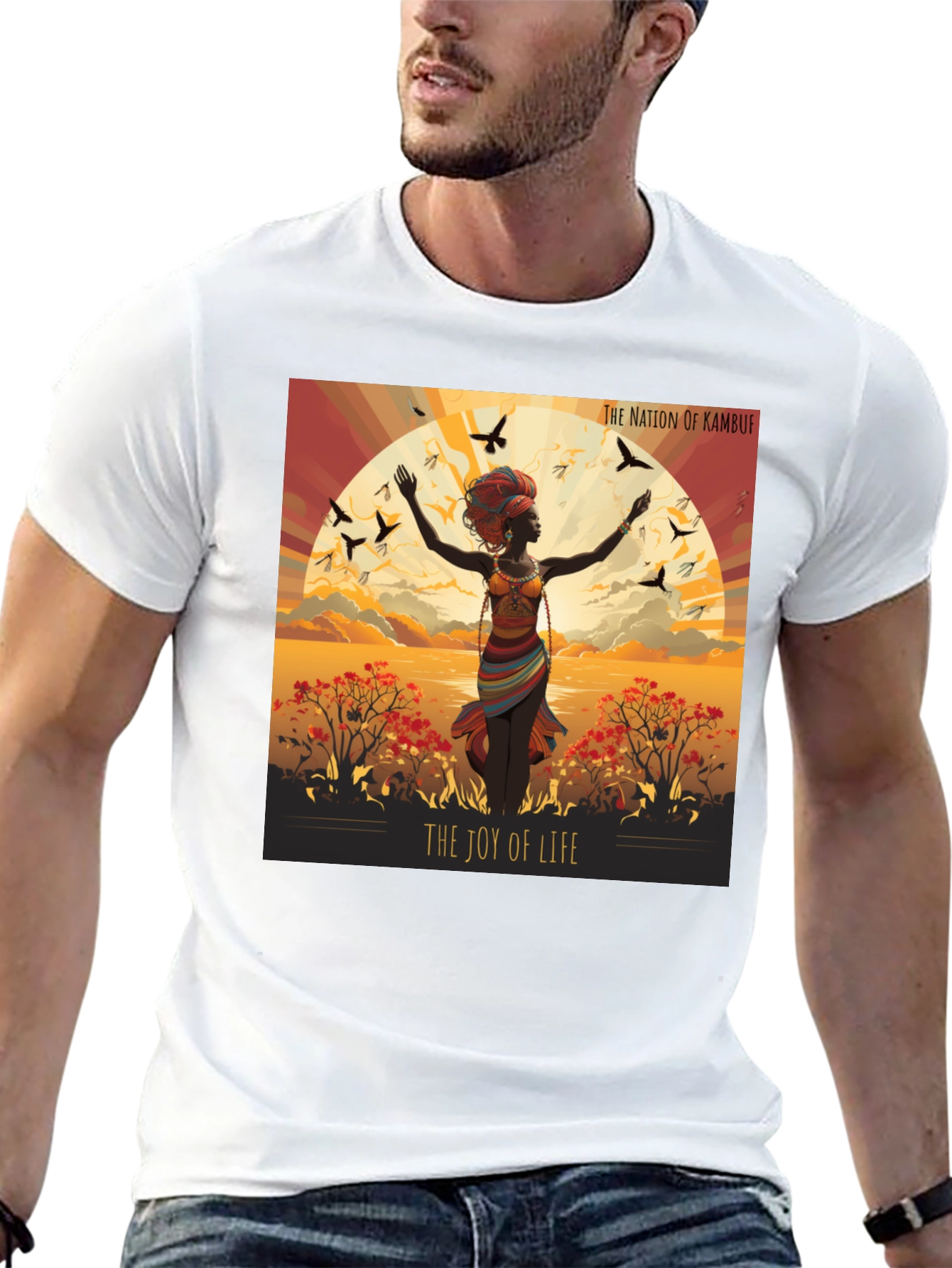 Joy of Life Nation Graphic Tee - Kambuf Design