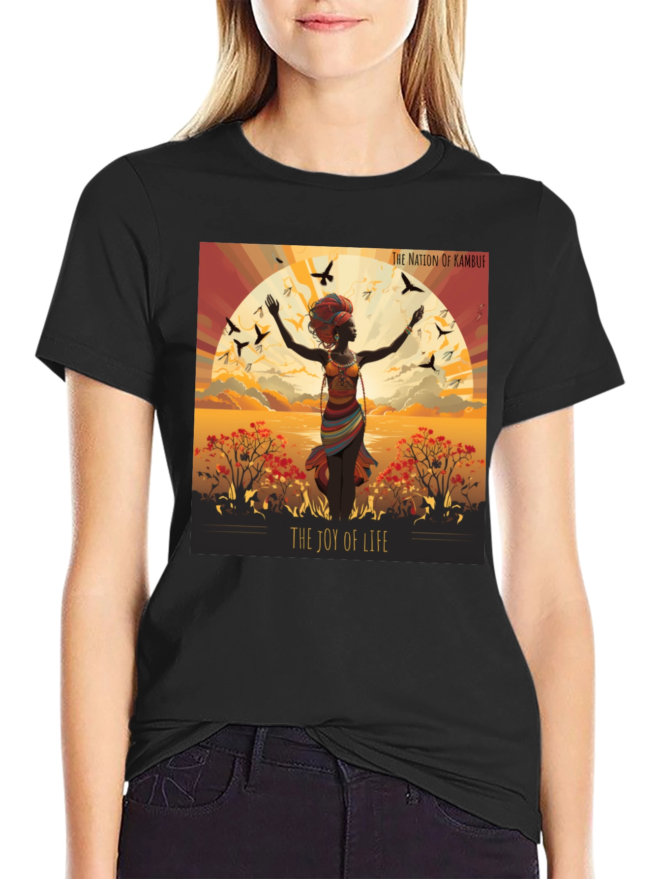 Joy of Life Nation Graphic Tee - Kambuf Design