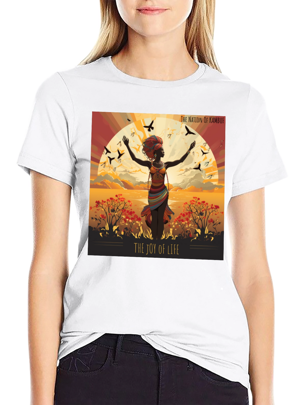 Joy of Life Nation Graphic Tee - Kambuf Design