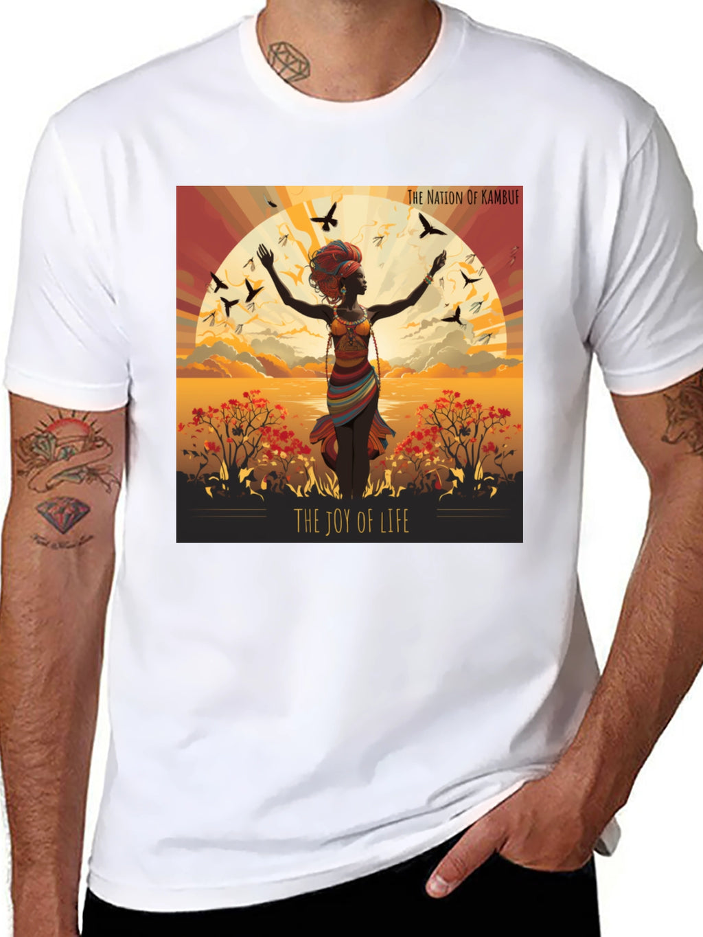 Joy of Life Nation Graphic Tee - Kambuf Design