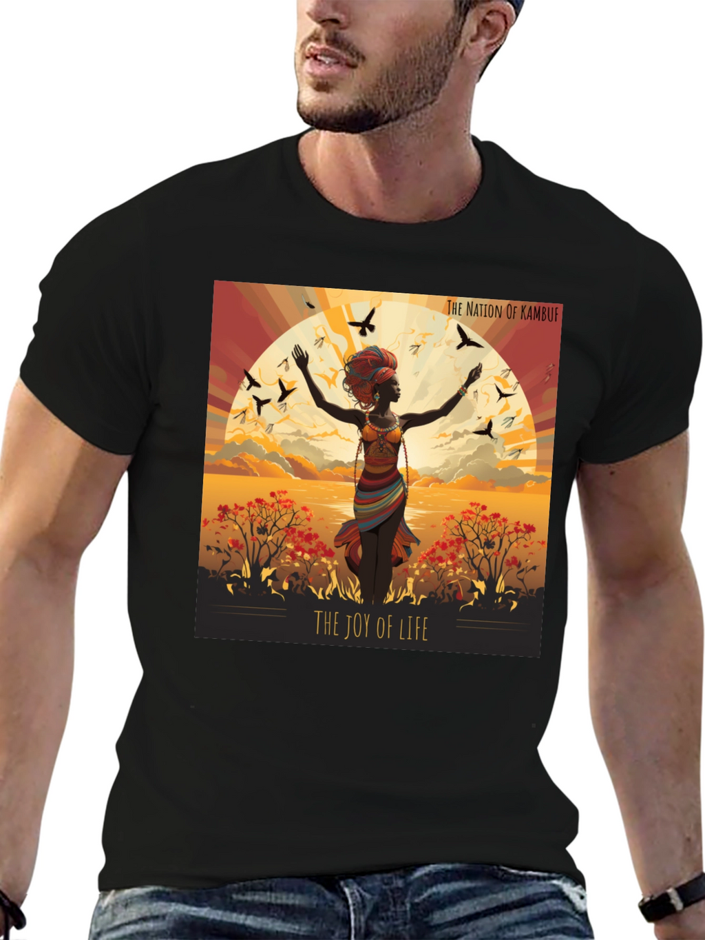 Joy of Life Nation Graphic Tee - Kambuf Design