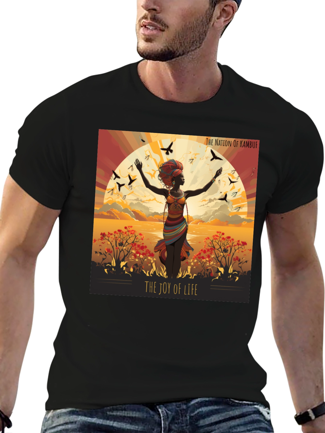 Joy of Life Nation Graphic Tee - Kambuf Design