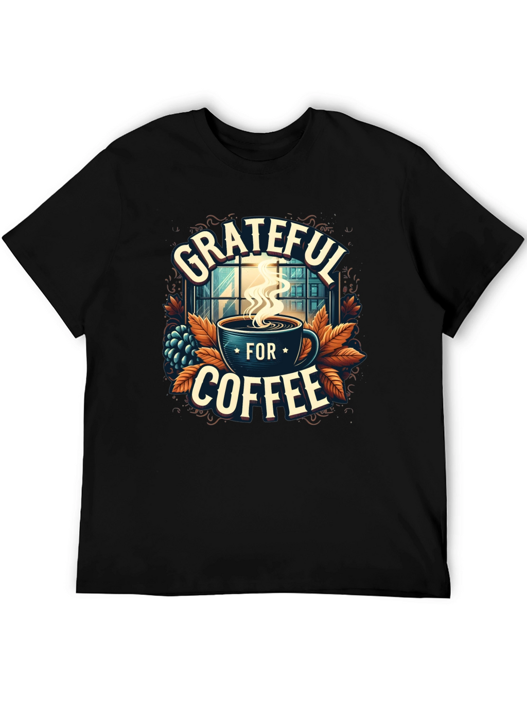 Grateful For Coffee Graphic T-Shirt