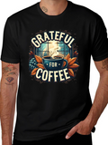Grateful For Coffee Graphic T-Shirt