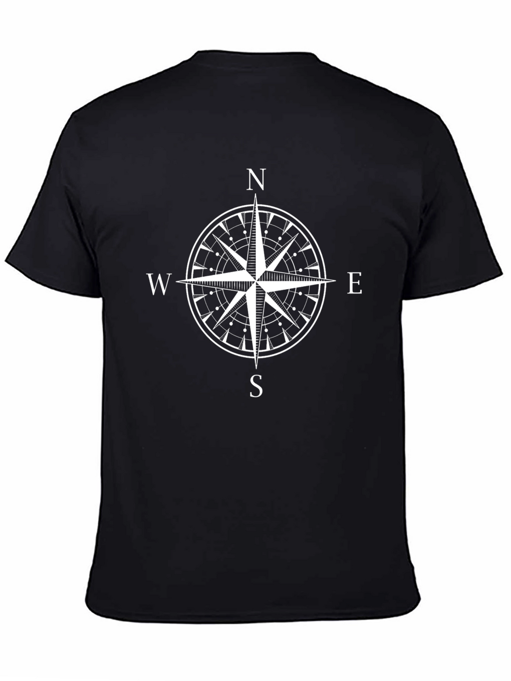 Compass Rose Graphic T-Shirt - Classic Nautical Design