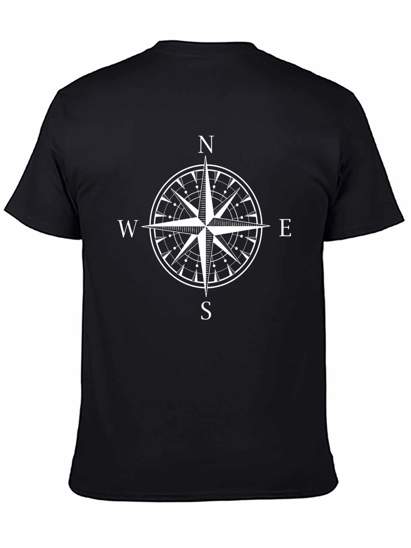 Compass Rose Graphic T-Shirt - Classic Nautical Design