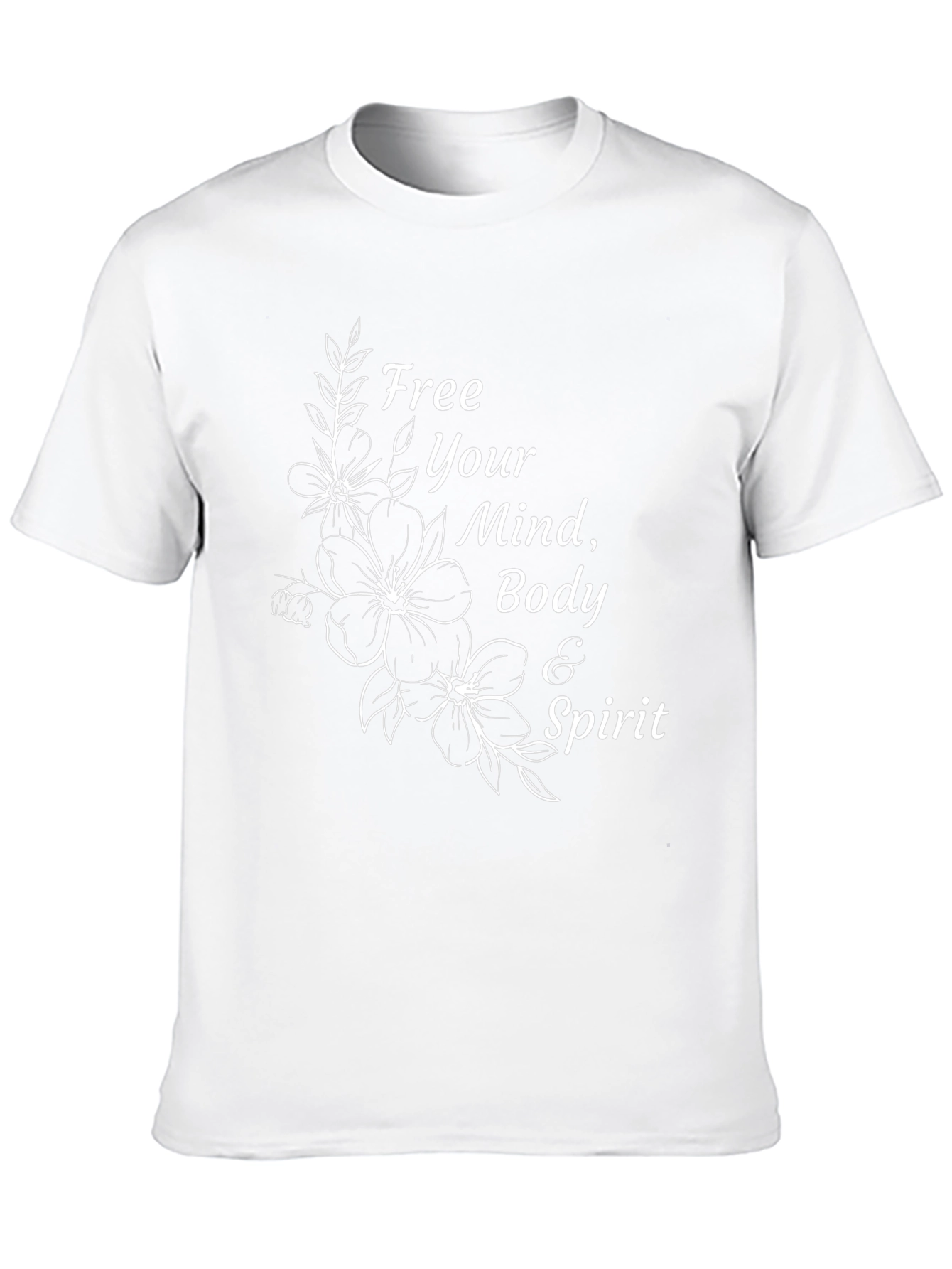 Free Mind Body & Spirit Floral T-Shirt