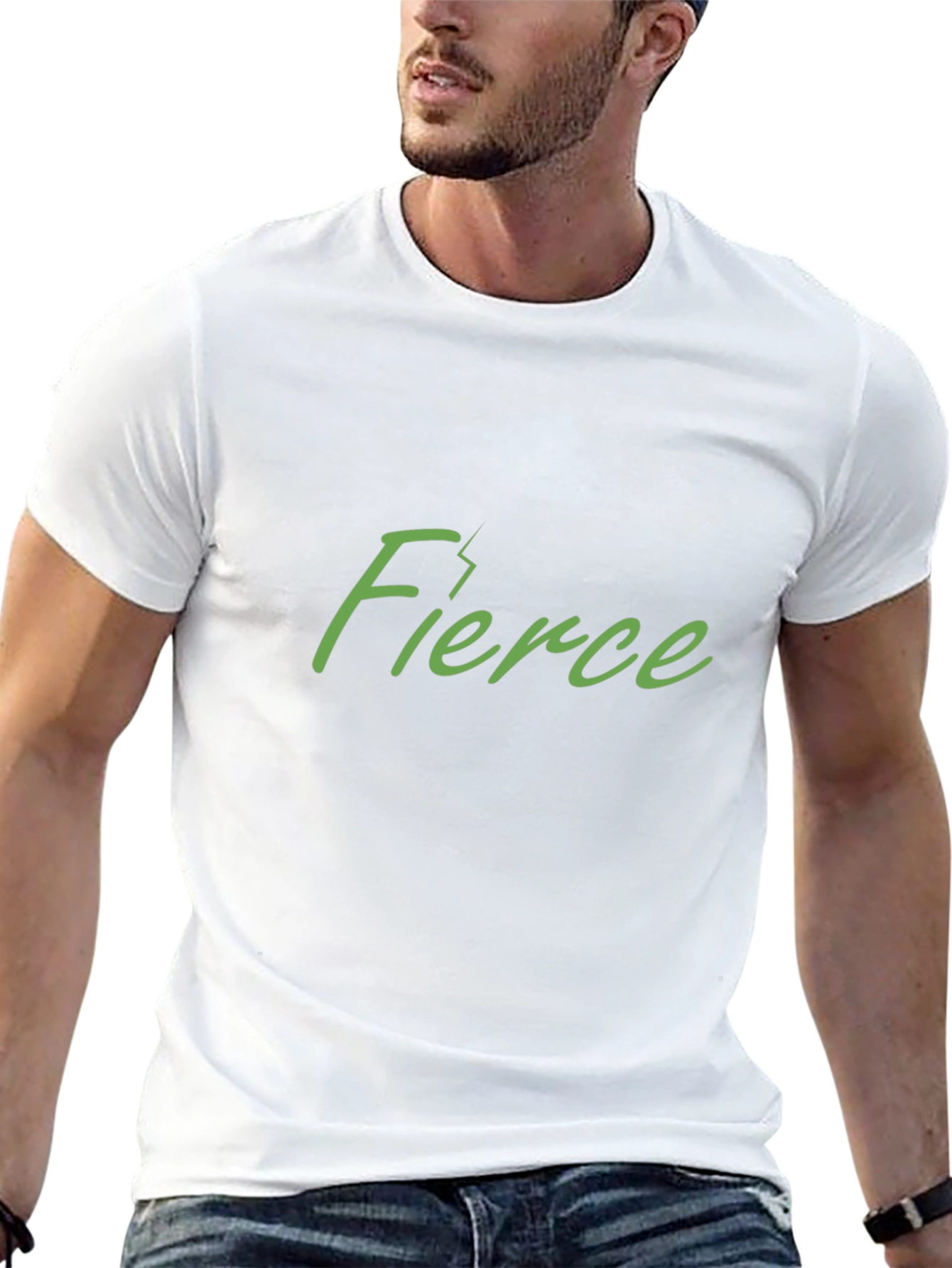 Fierce Graphic Tee - Stylish Black Cotton T-Shirt