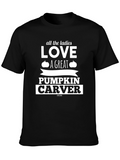 Pumpkin Carver Graphic Tee - Halloween Style