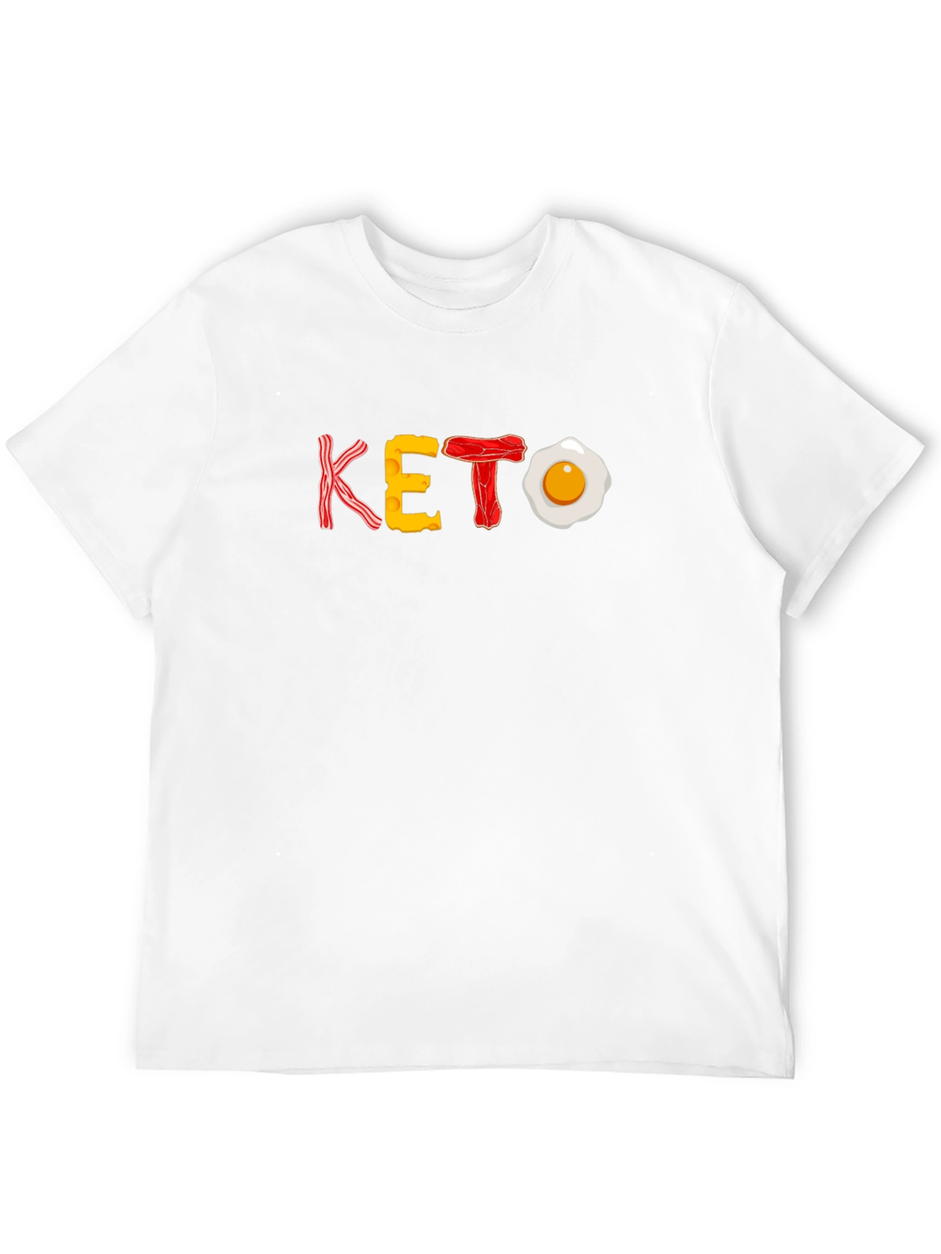Keto Diet T-Shirt - Bacon Egg Cheese Design