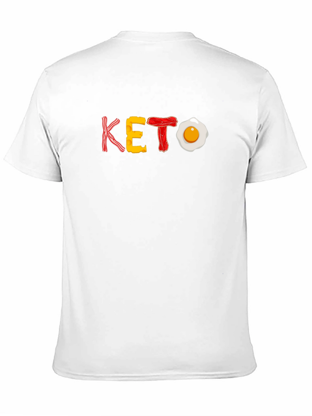 Keto Diet T-Shirt - Bacon Egg Cheese Design