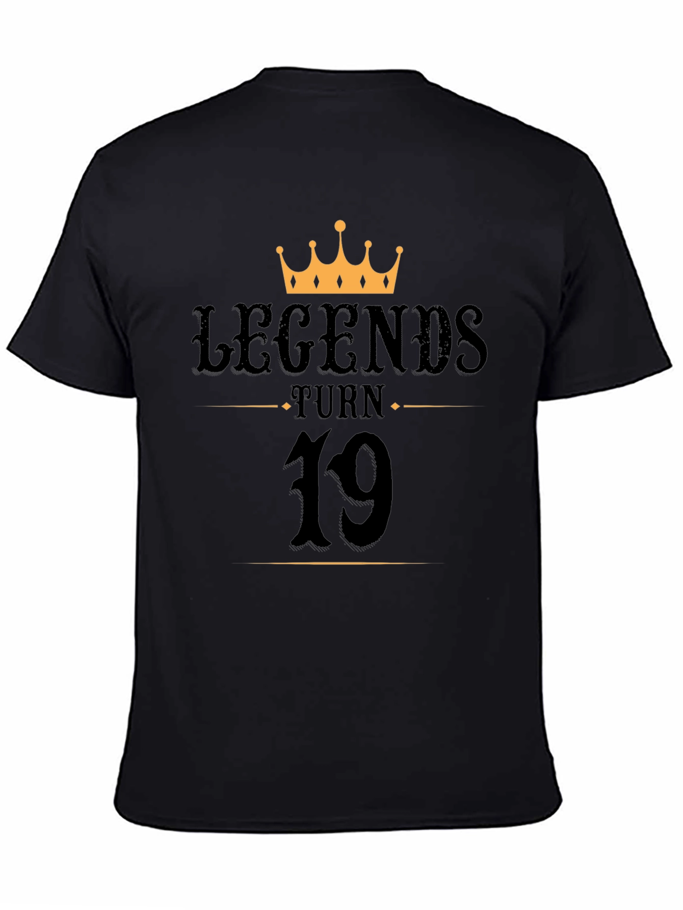 Legends Turn 19 Black Graphic Tee