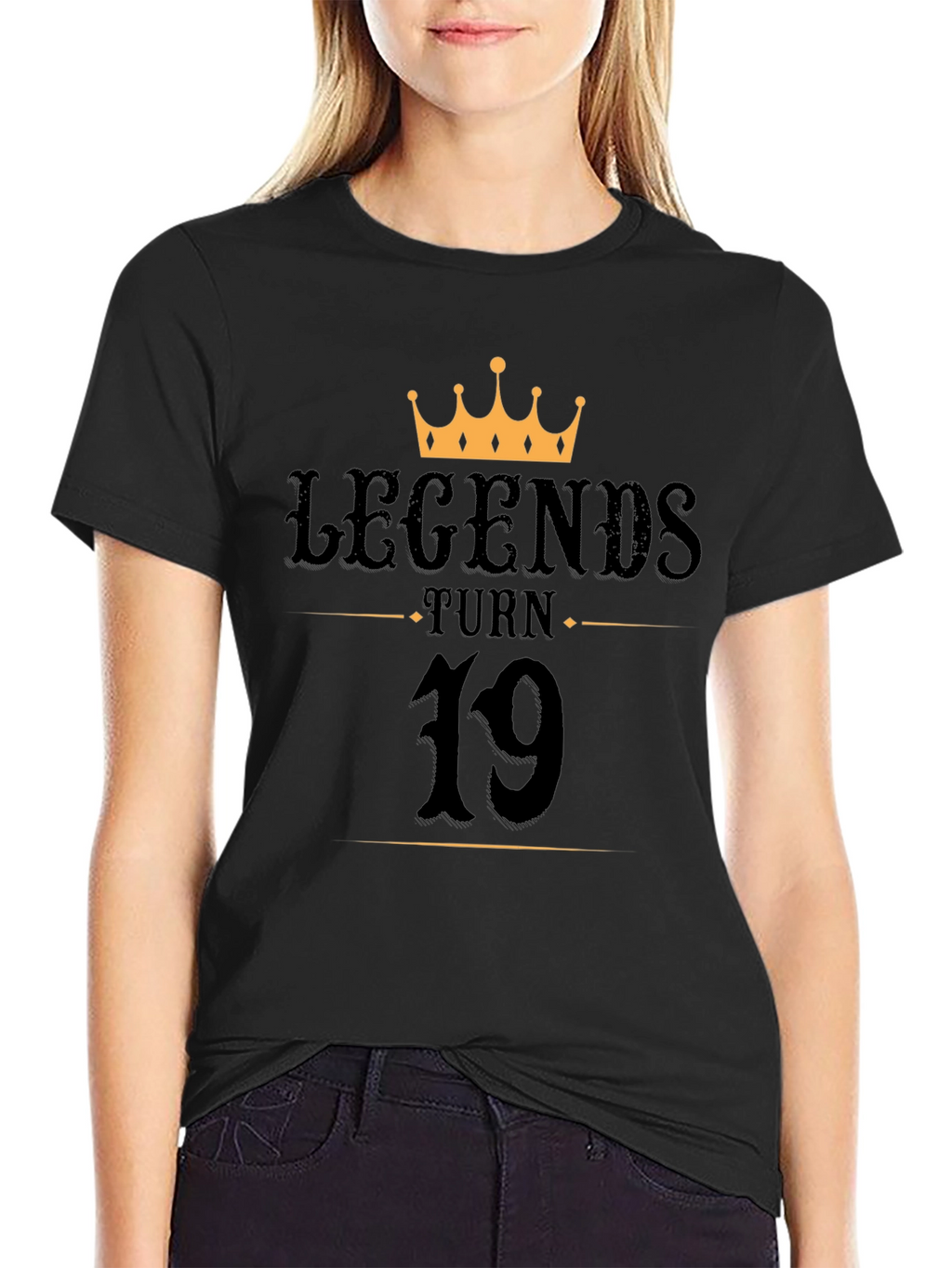 Legends Turn 19 Black Graphic Tee