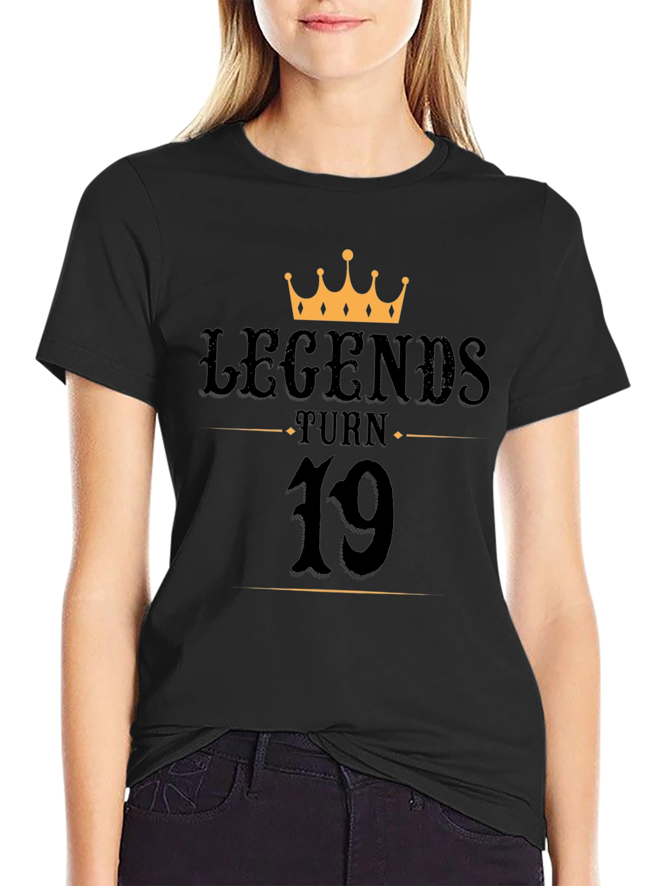 Legends Turn 19 Black Graphic Tee