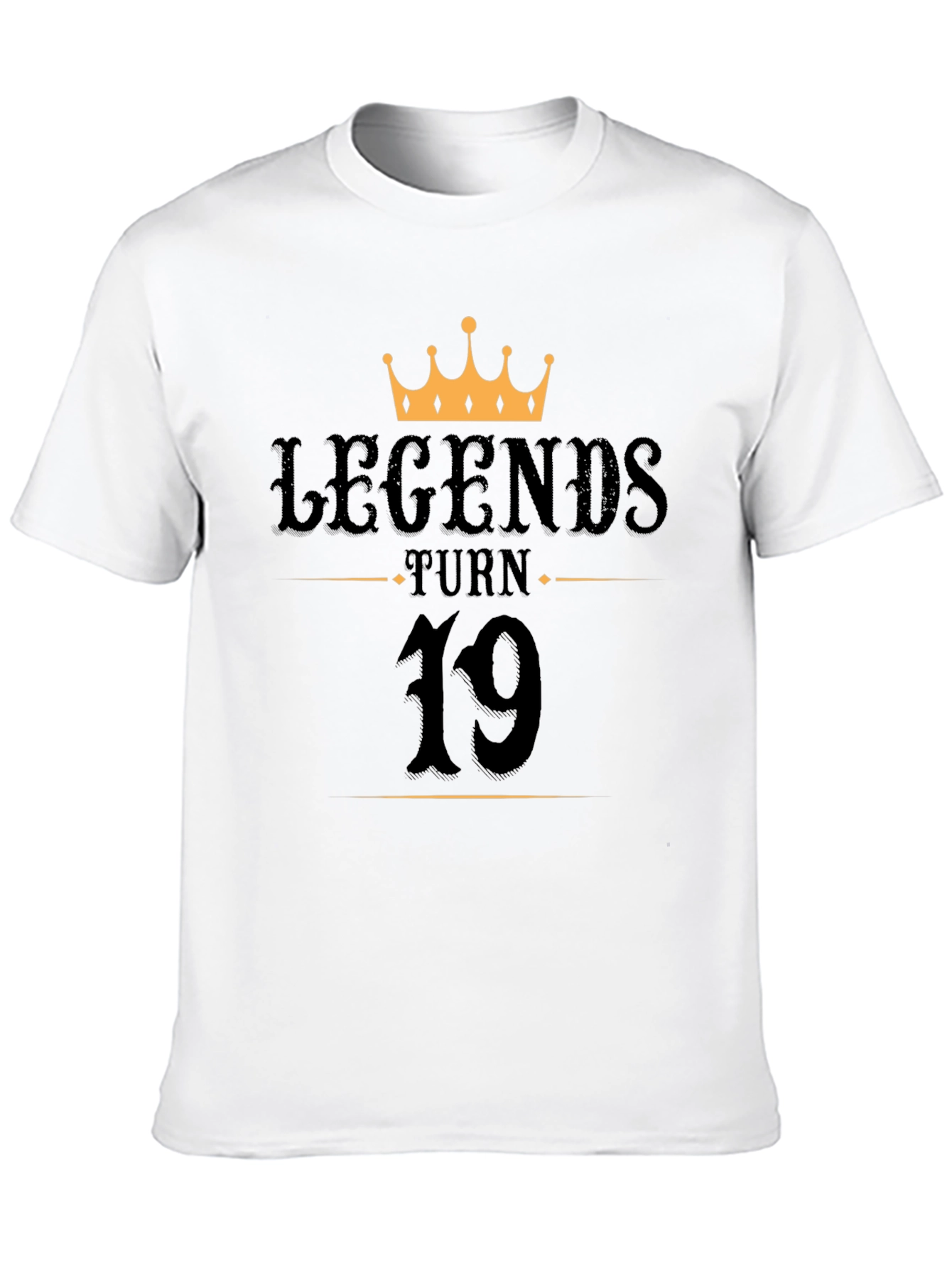 Legends Turn 19 Black Graphic Tee