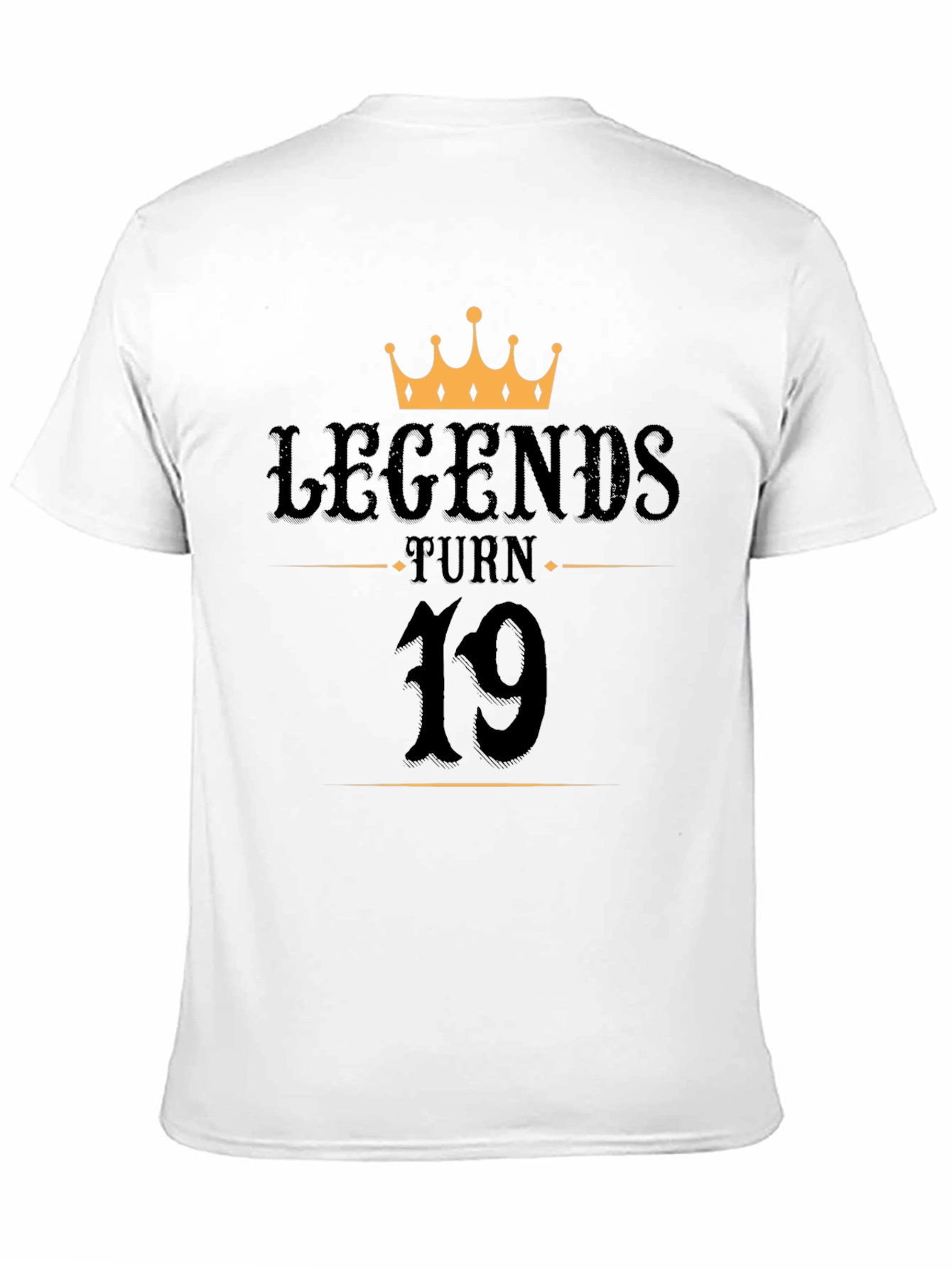 Legends Turn 19 Black Graphic Tee