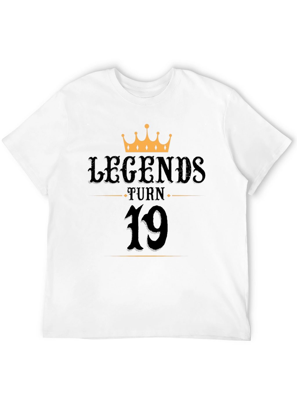 Legends Turn 19 Black Graphic Tee