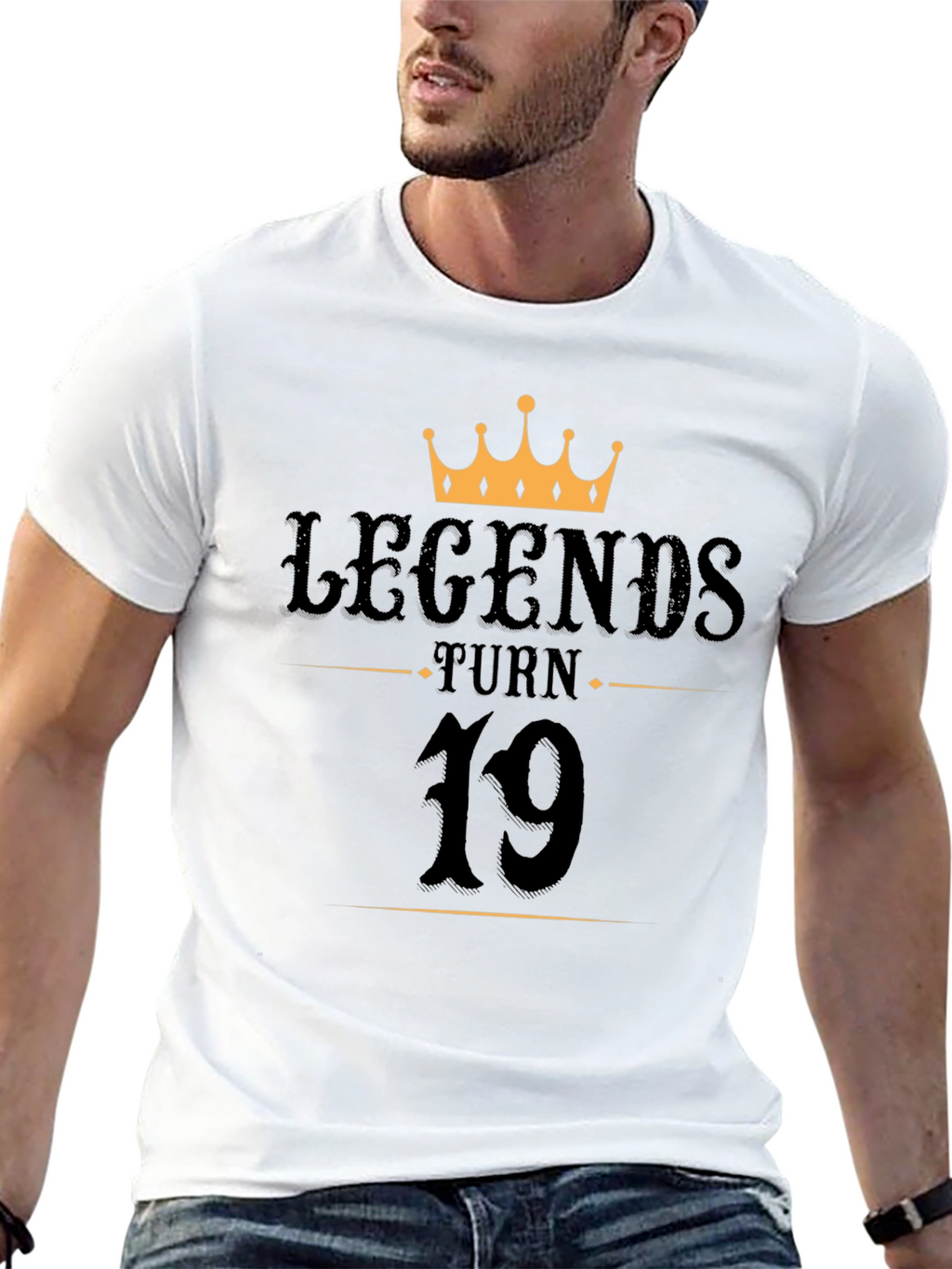 Legends Turn 19 Black Graphic Tee