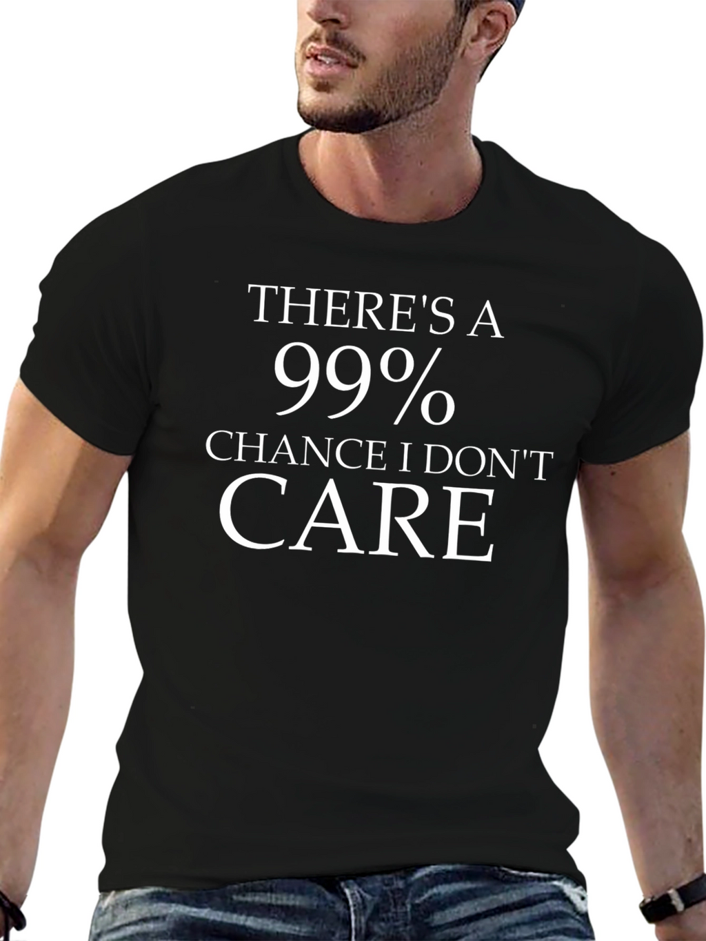 Funny 99% Chance I Dont Care T-Shirt