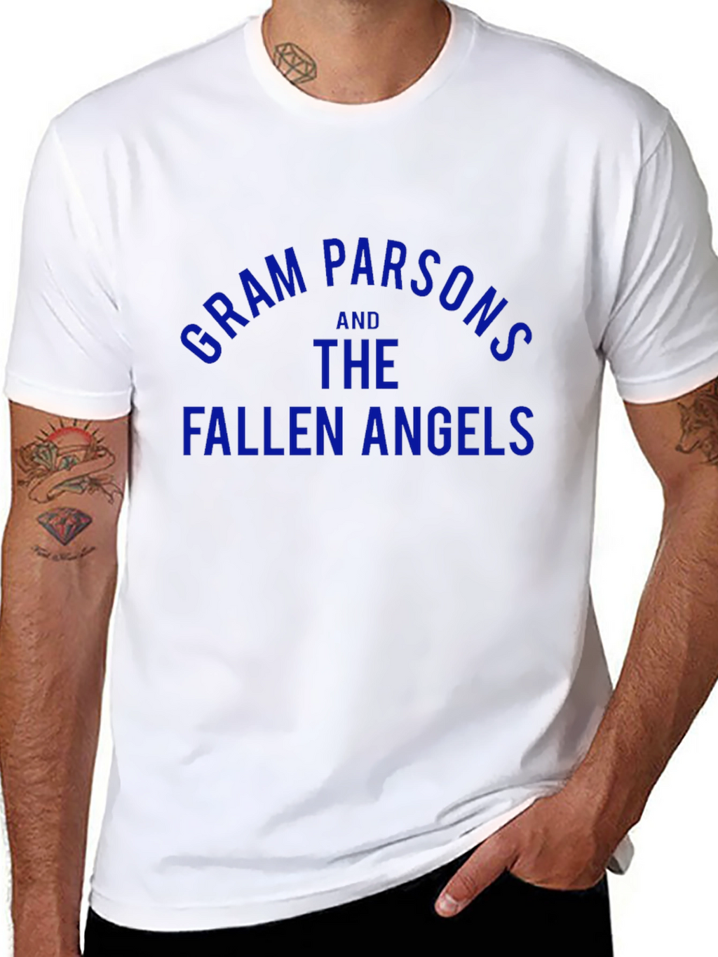 Gram Parsons and the Fallen Angels Black T-Shirt