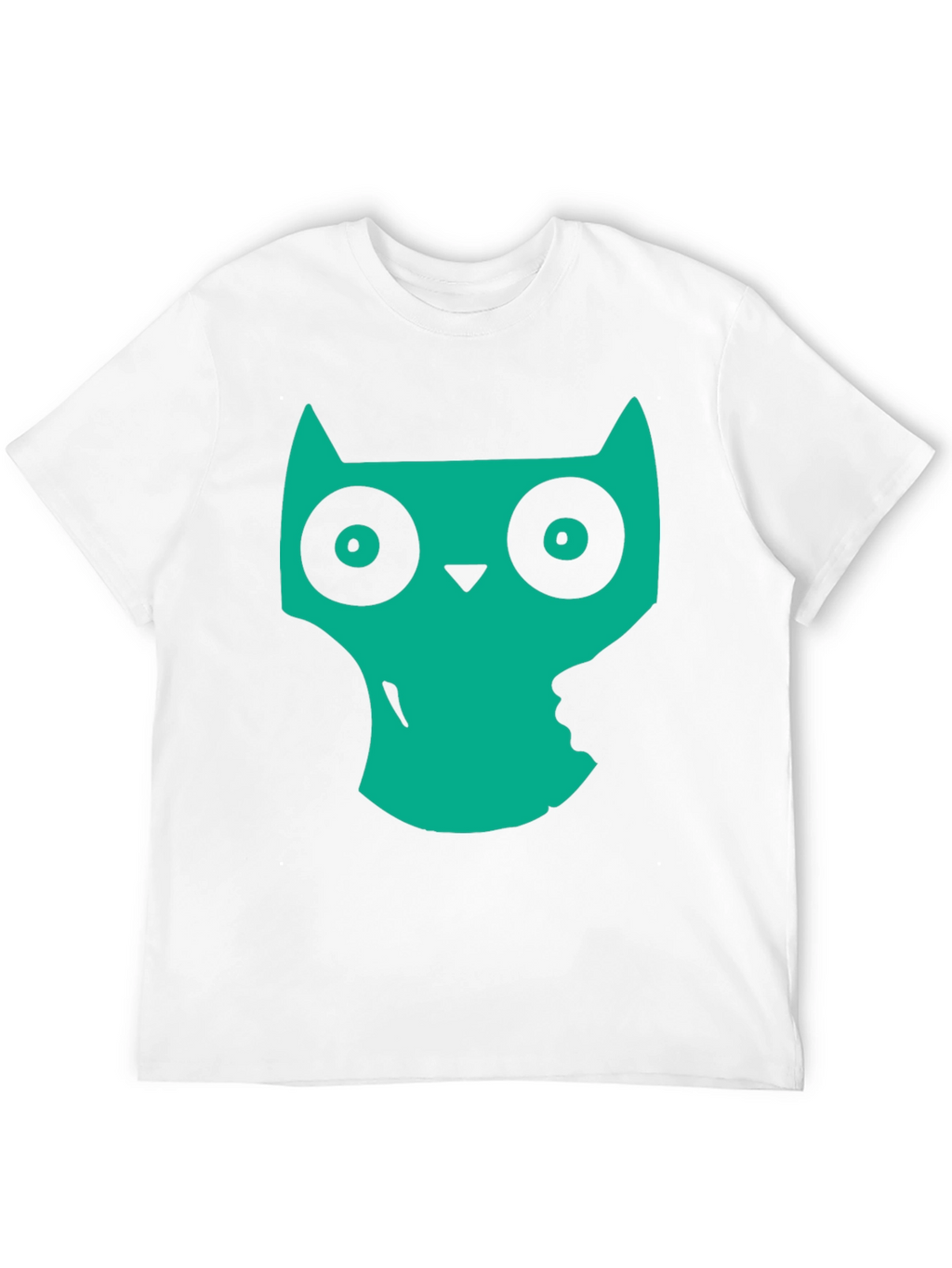 Cool Owl Graphic Print Black T-Shirt