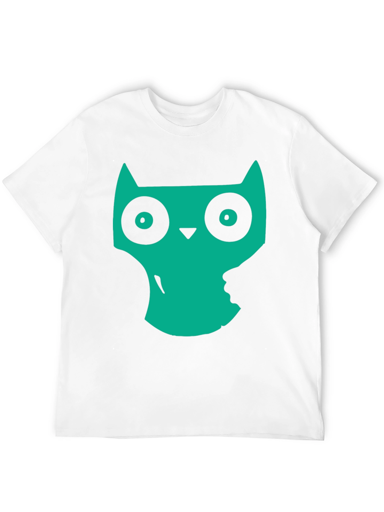 Cool Owl Graphic Print Black T-Shirt