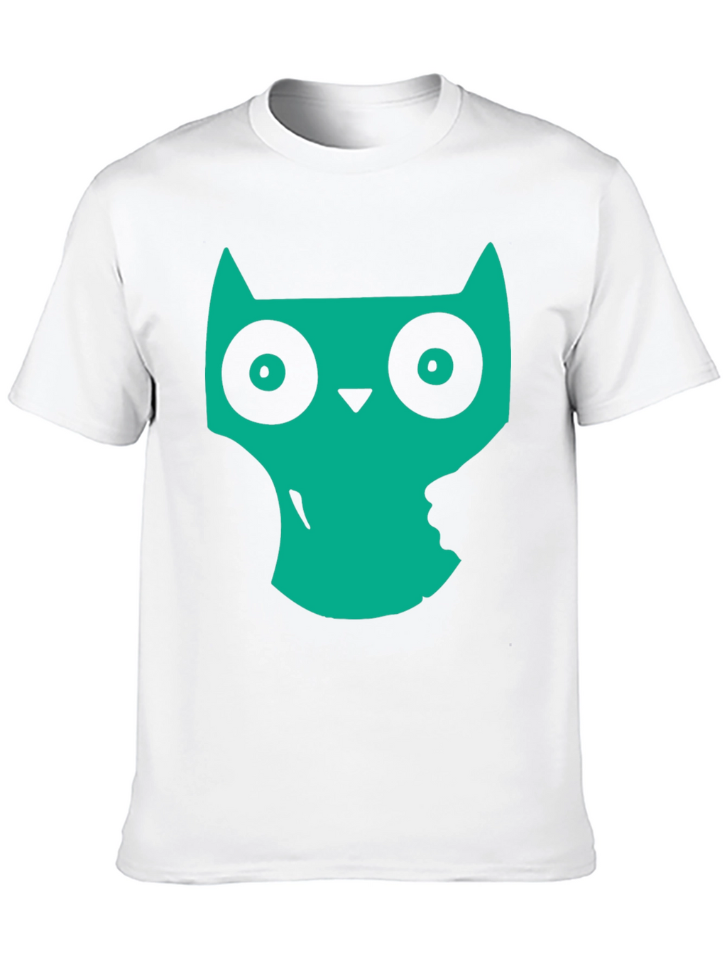 Cool Owl Graphic Print Black T-Shirt