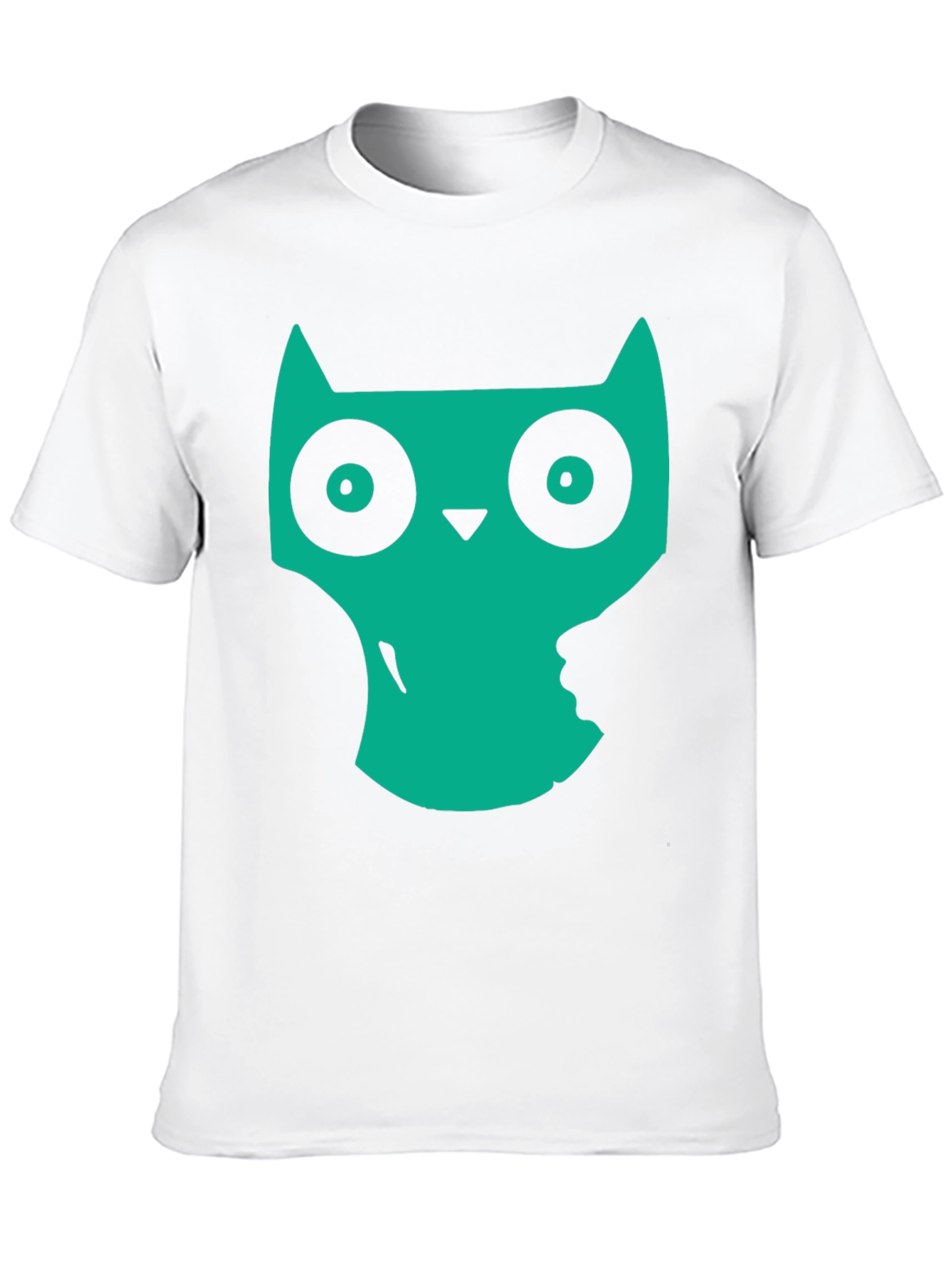 Cool Owl Graphic Print Black T-Shirt