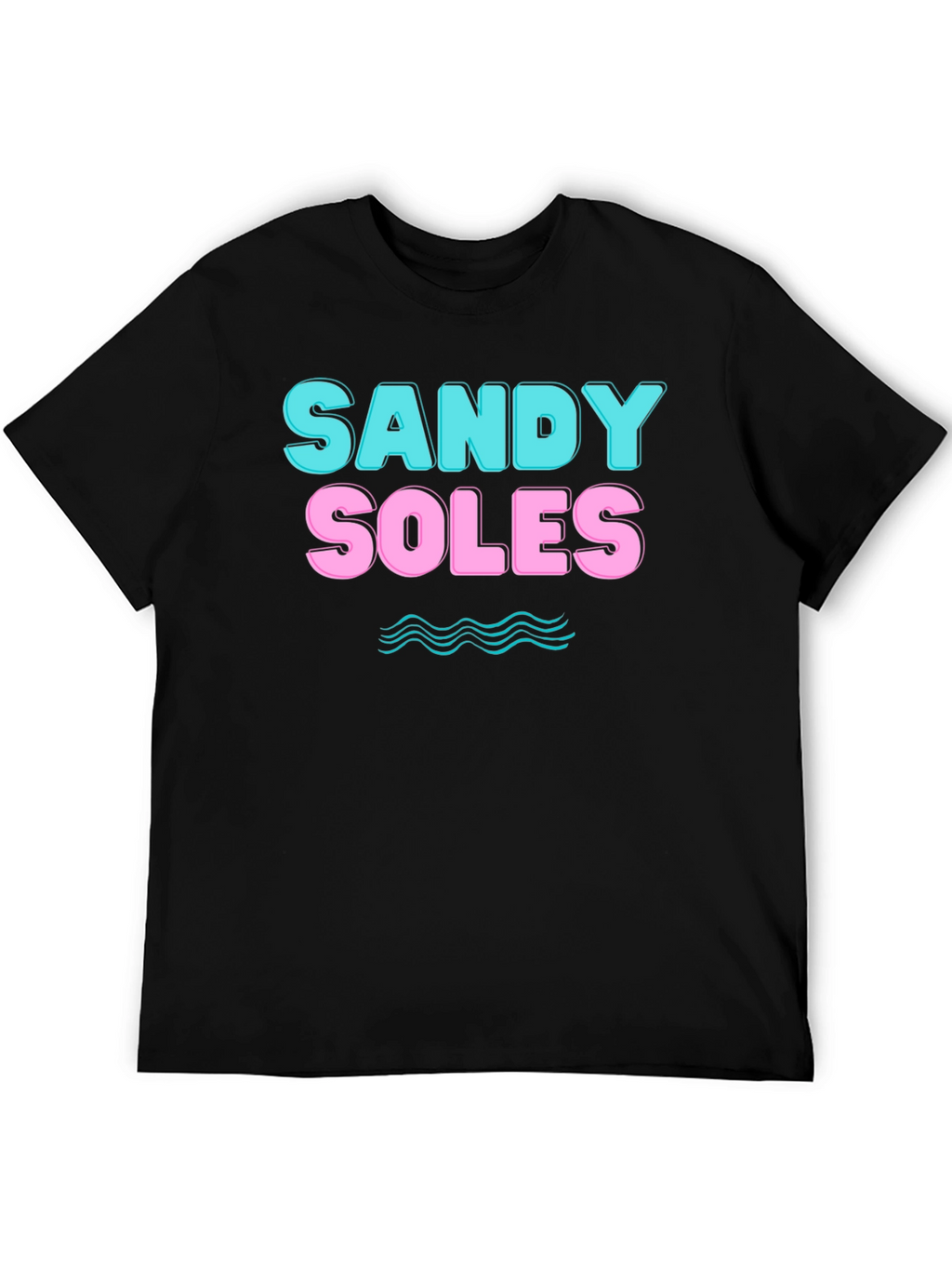 Sandy Soles Graphic Print T-Shirt - Black