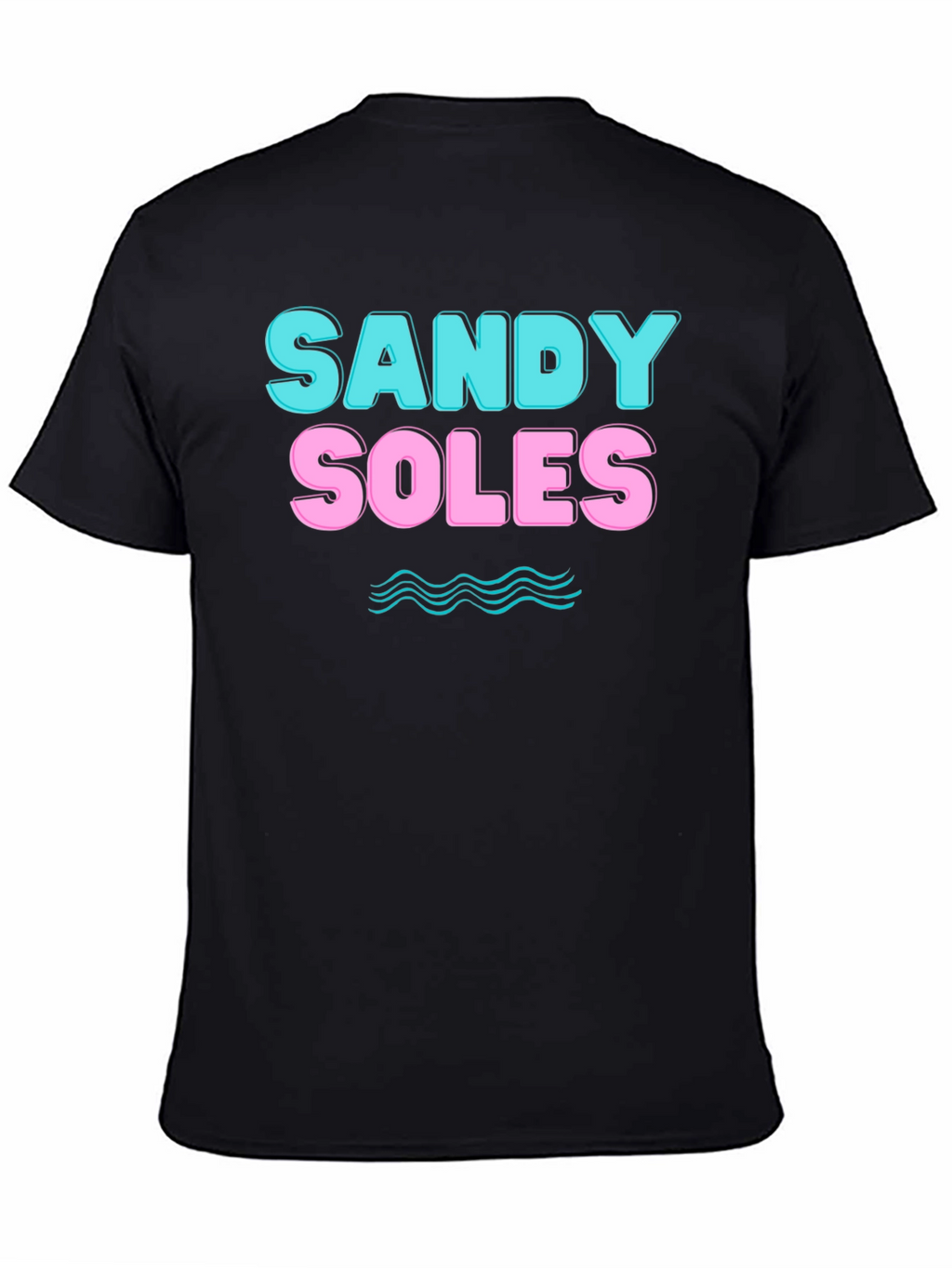 Sandy Soles Graphic Print T-Shirt - Black