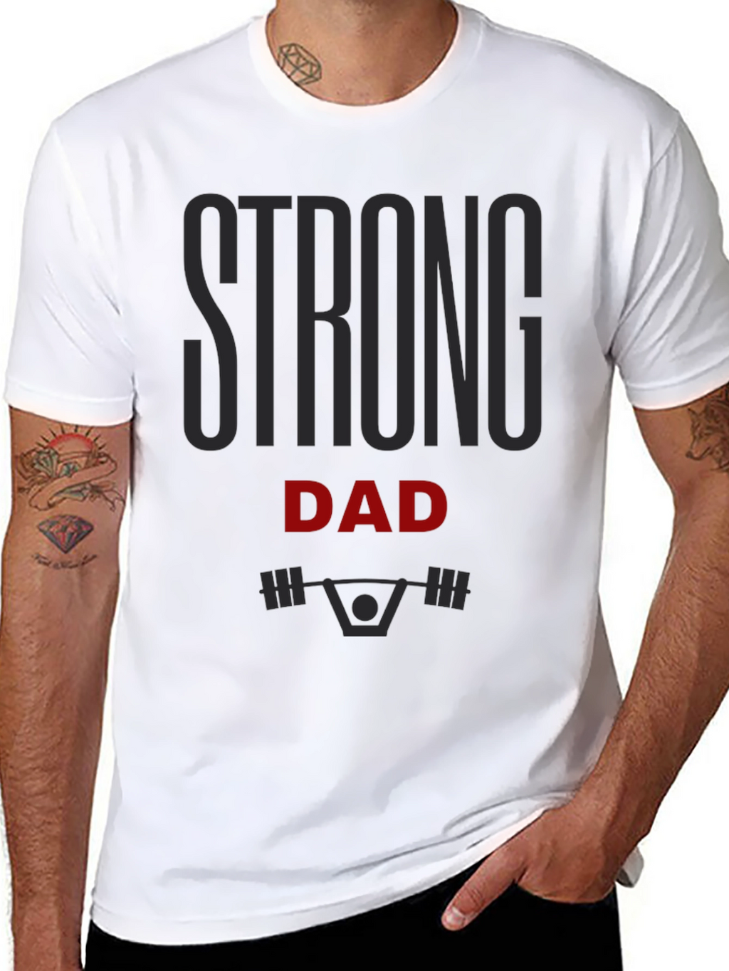 Strong Dad Graphic Tee - Black