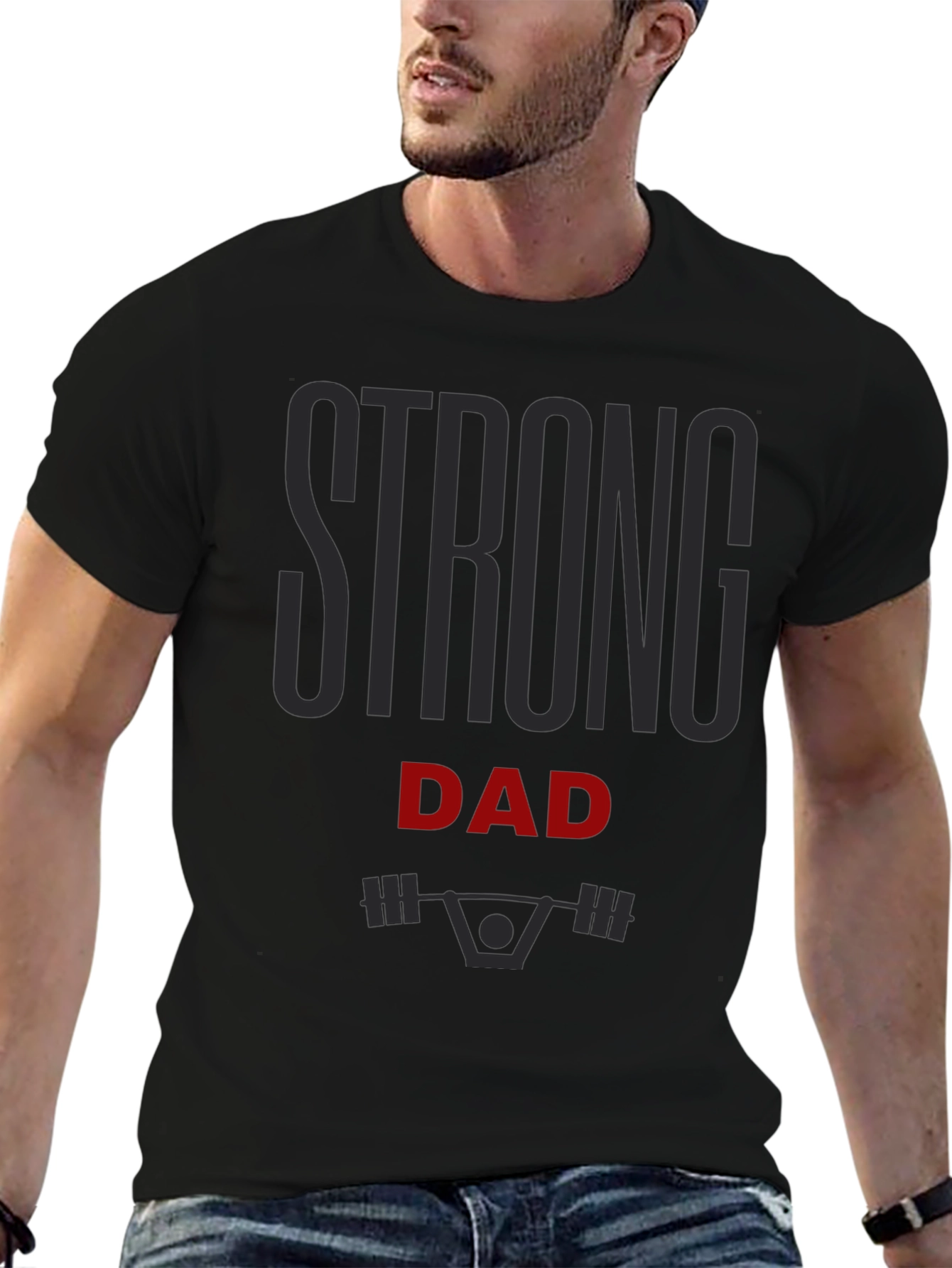 Strong Dad Graphic Tee - Black
