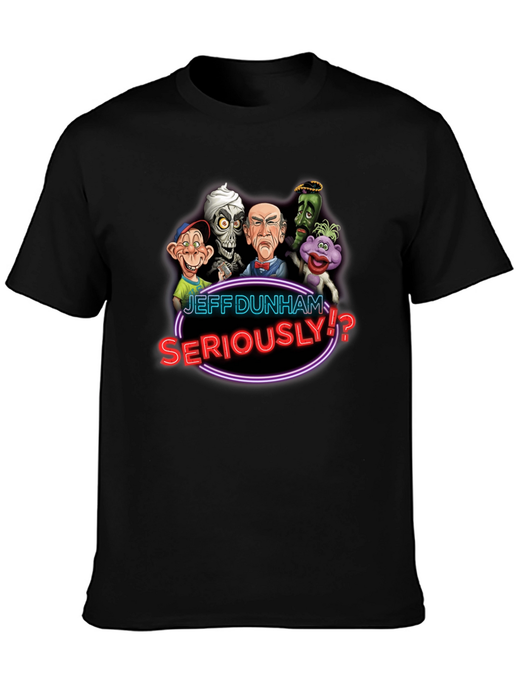 Jeff Dunham Seriously T-Shirt Black