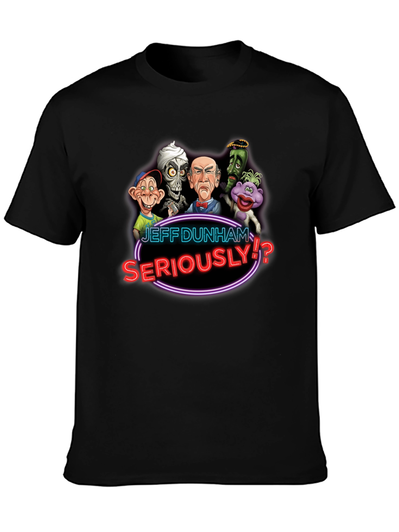 Jeff Dunham Seriously T-Shirt Black